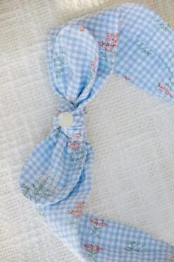 Bandeau - Bleu Seersucker Vichy