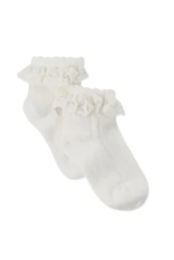 Chaussettes - Blanc Volants