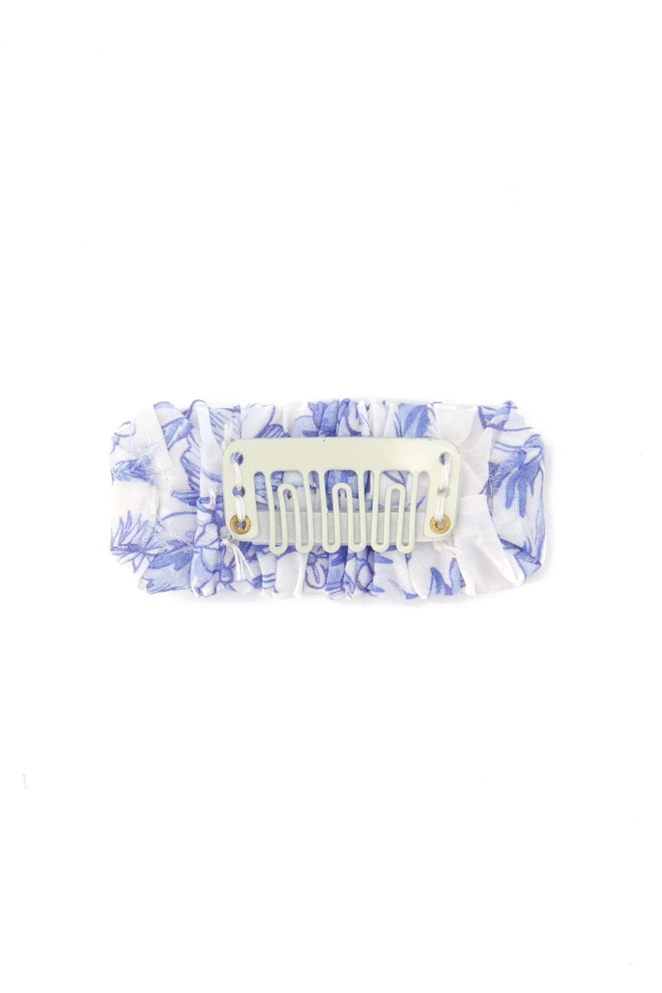 Barrette - Blanc Tissu Liberty 5 Barrette - Blanc Tissu Liberty – Image 3